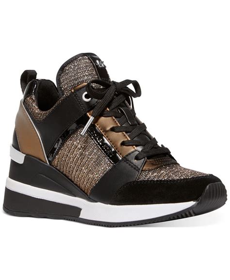 michael kors georgie mixed media trainer|Michael Kors georgie sneakers.